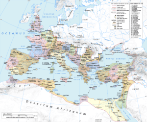 romerriket kart
